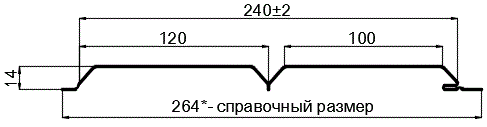 Фото: Сайдинг Lбрус-15х240 (ПЭ-01-RR32-0.45) в Протвино