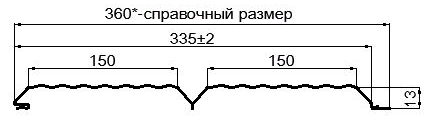 Фото: Сайдинг Lбрус-XL-В-14х335 (ПЭ-01-3005-0.45) в Протвино