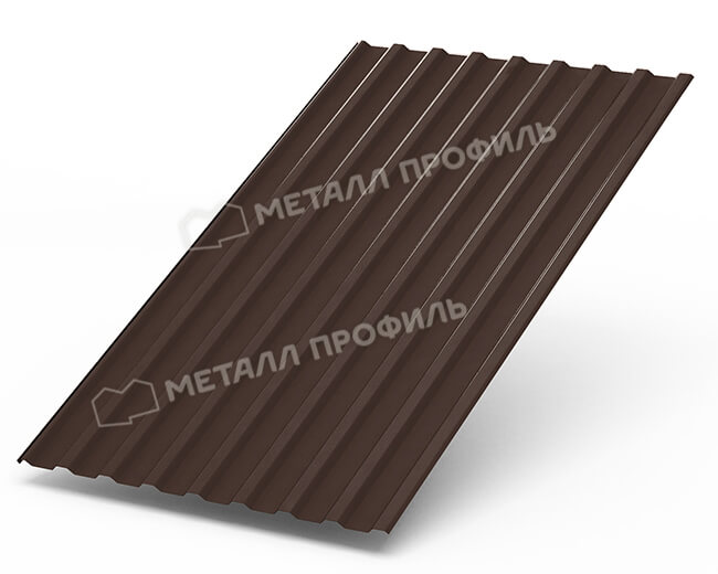 Профнастил МП20 х 1100 - R (Steelmatt-20-8017-0.4±0.08мм) в Протвино