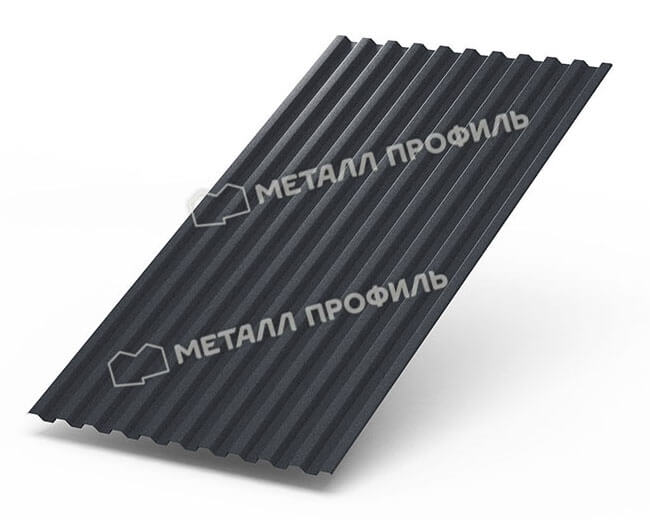 Профнастил С21 х 1000 - B (Steelmatt-20-7024-0.4±0.08мм) в Протвино