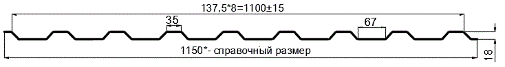 Фото: Профнастил оцинкованный МП20 х 1100 (ОЦ-01-БЦ-0.45) в Протвино