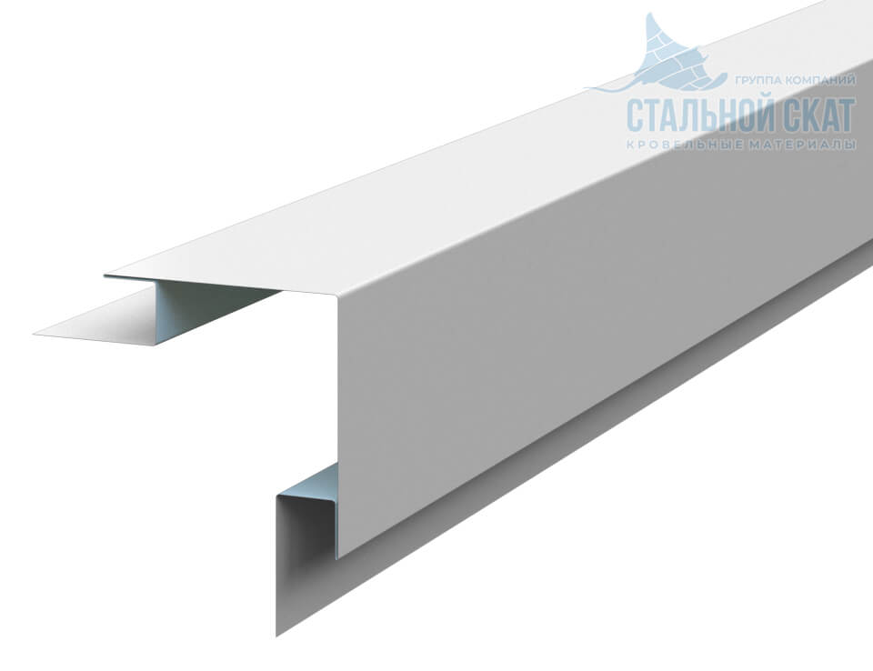 Планка угла наружного сложного 75х75х3000 (ПЭ-01-9010-0.45) в Протвино