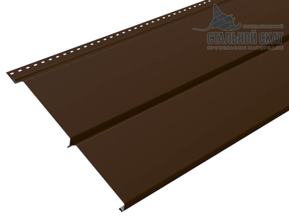 Сайдинг Lбрус-XL-14х335 (VALORI-20-Brown-0.5) в Протвино