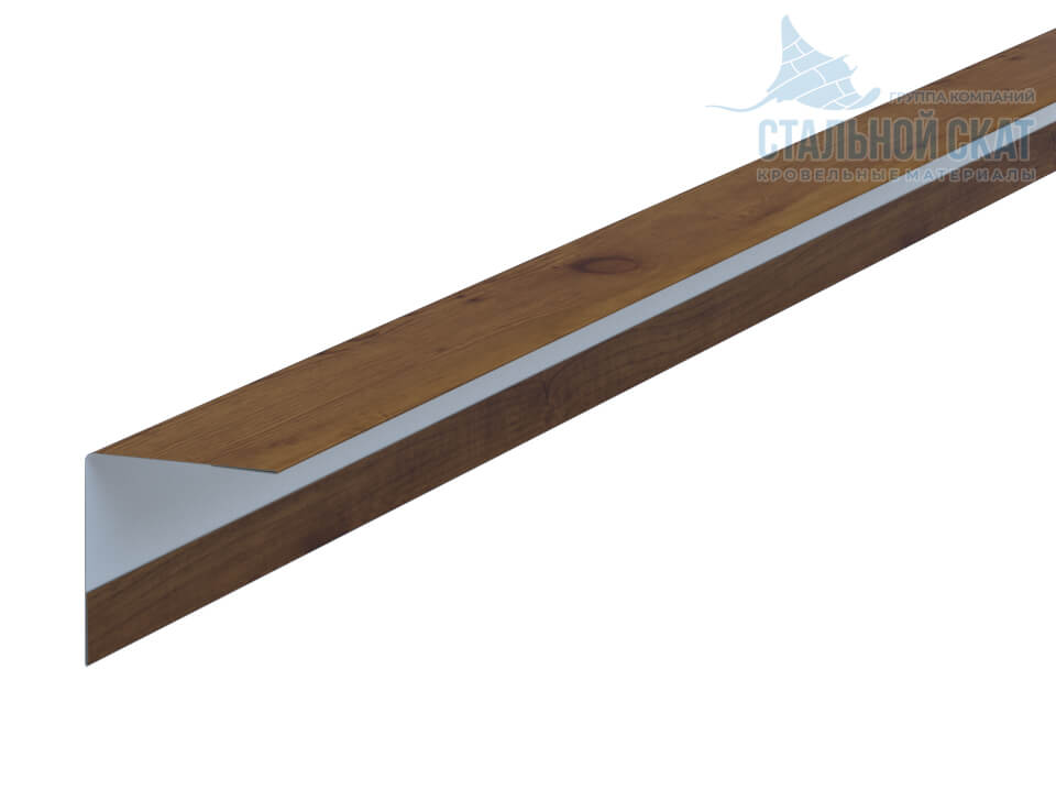 Фото: Планка угла наружного 30х30х3000 (ECOSTEEL_T-12-Дуб-0.45) в Протвино