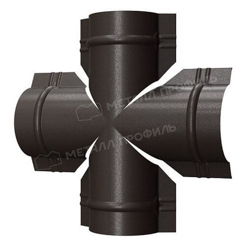 Четверник для круглого конька R110 (VALORI-20-Темный Брауни-0.5)