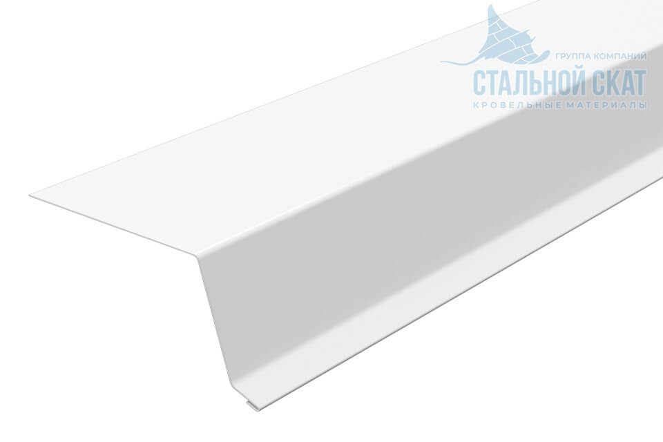 Планка капельник 79х55х2000 NormanMP (ПЭ-01-9003-0.5)