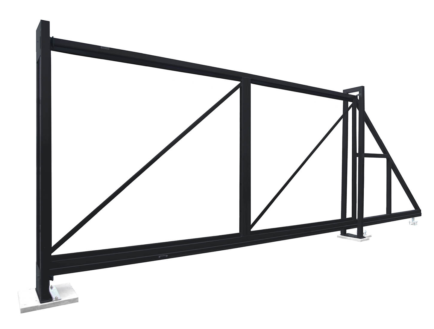 Ворота откатные Colority Zinc 2,03x4,0 RAL 7024