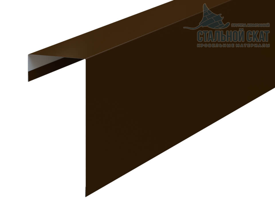 Планка торцевая фасадная FASTCLICK 139х65х3000 (VikingMP E-20-8017-0.5)